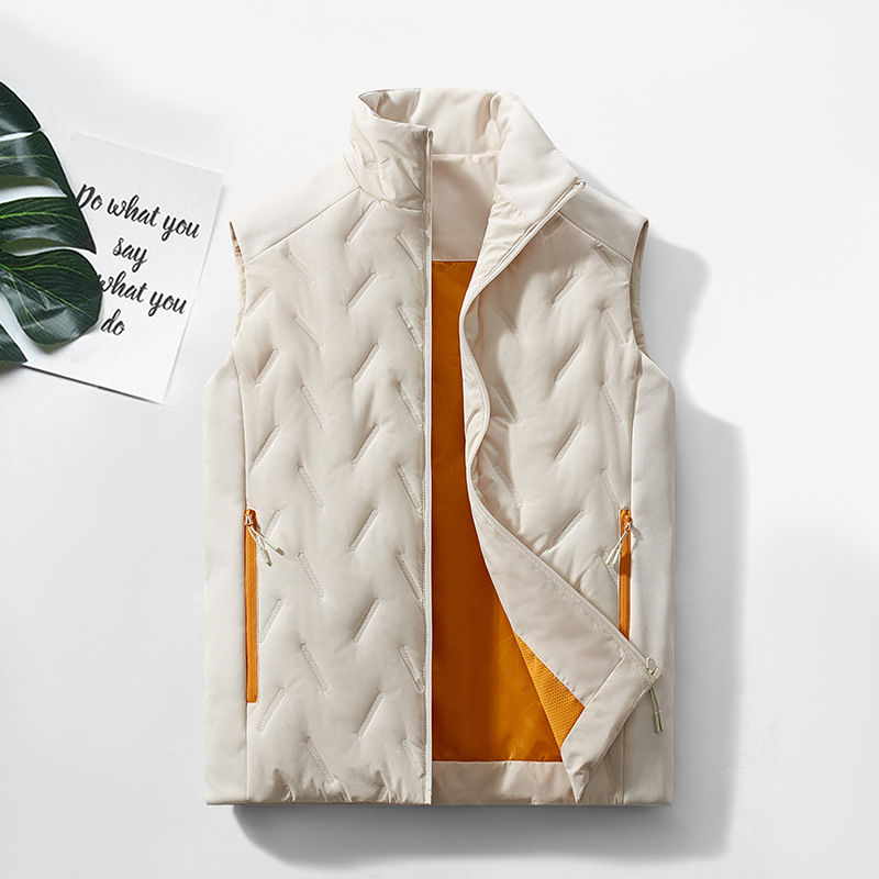 Al aire libre transfronterizo impermeable de terciopelo con venta de herramientas de abrazadera de caballo chaqueta de algodón chaleco de moda masculino personalizado invierno