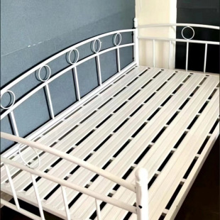Spliced Bed Children's Bed with Guardrails Wrought Iron Baby Splicing Bed Baby Bed Small Bed Widened Bedside Bed Simple and Modern