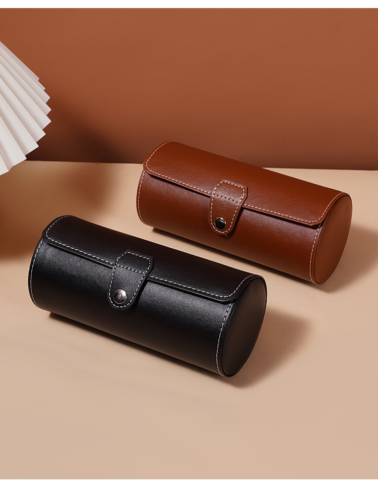 Pu Leather Material Solid Color Pattern Simple Style Classic Style Solid Color Pu Leather Women's Watch Cases