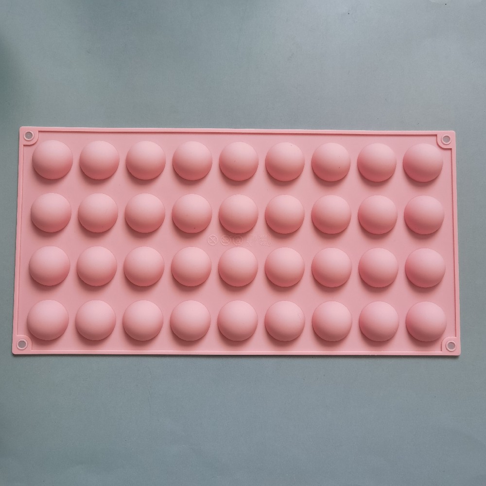 36 pequeñas semicírculos 438 molde de silicona para pastel de chocolate molde de pan herramientas de panadería de jalea