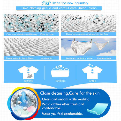 Super concentrated nano water laundry tablets, powerful stain removal laundry tablets, household fragrance concentrated laundry tablets, bubble paper