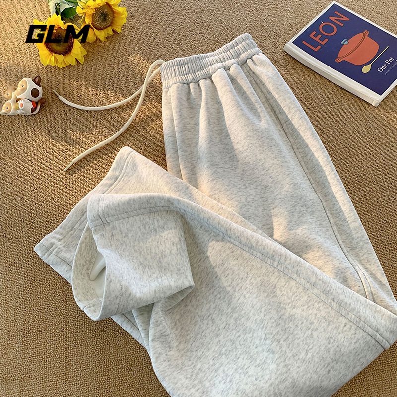 300g Tide Brand Grey Casual Pants Men's 2025 Spring New Heavy Hong Kong Style Tide Loose Straight Pants 300g Tide Brand Grey Casual Pants Men's 2025 Spring New Heavy Hong Kong Style Tide Loose Straight Pants