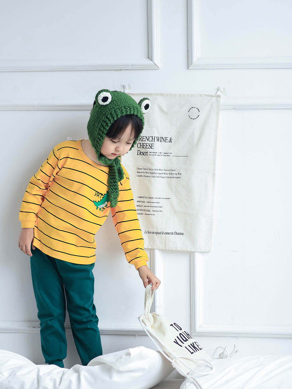 Nuevos niños chaquetas de otoño pantalones de otoño niños ropa interior base set de algodón niñas pijamas bebés ropa para el hogar al por mayor