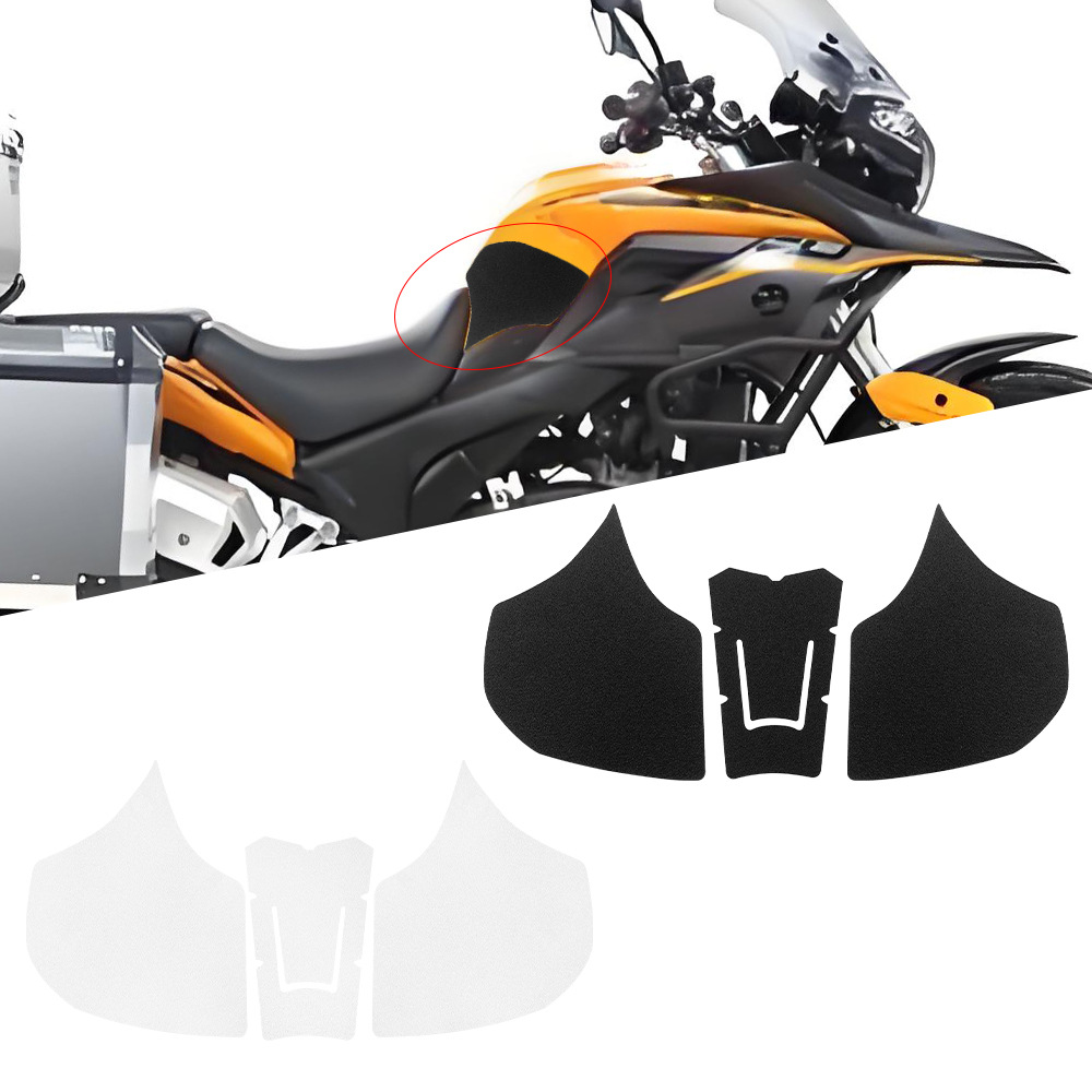 Aplicable a SAIKELONG ZONGSHEN RX3S 400 - 2020 - Modificación de pegatinas de tanque de combustible de motocicleta, pegatinas esmeriladas antideslizantes, pegatinas de hueso de pez