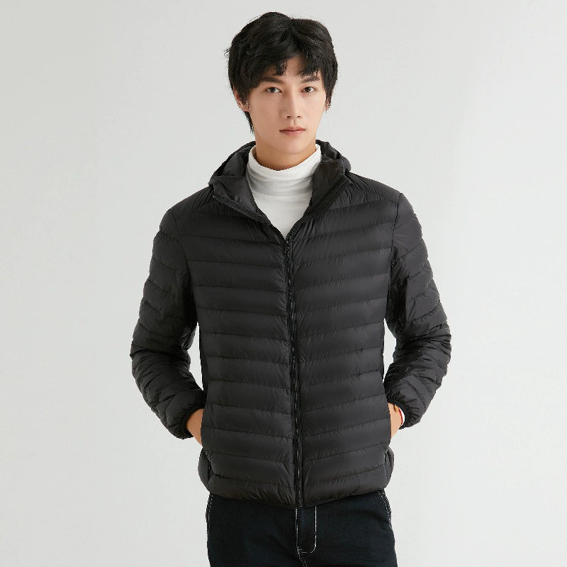 寒冬思羽 Velvet light and thin down jacket, hoody, plus size