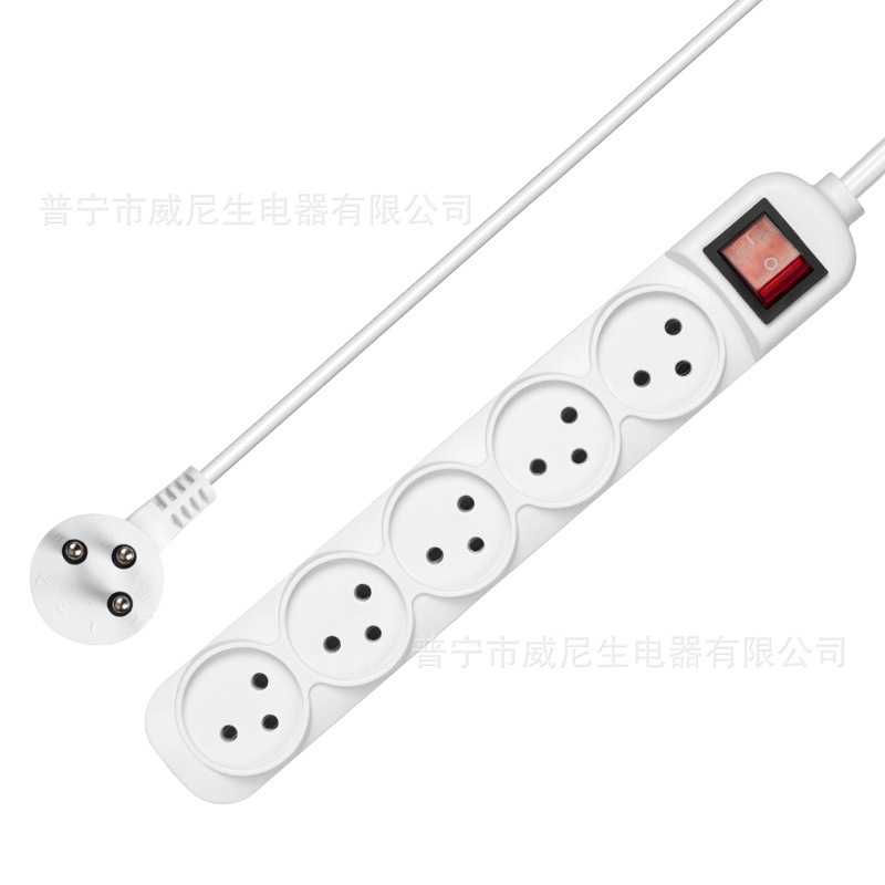 Gelistar多孔位以色列拖线板插座带开关16A接线板排插外贸插座