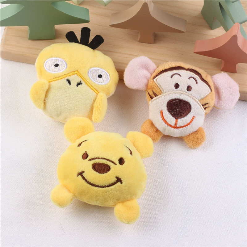 Милый мультфильм плюшевый тигр сопровождающий подарок кукла головные уборы аксессуары DIY Носки Брошь Аксессуары для обуви аксессуары