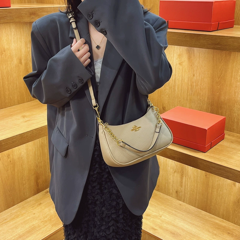 Shoulder bag, soft underarm bag, internet celebrity, high-end
