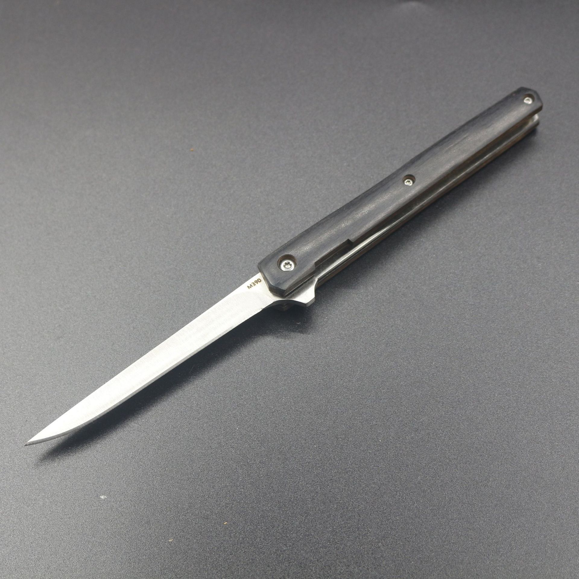 Navaja Plegable Portátil M390 de Acero 3CR13 y Madera para Exteriores