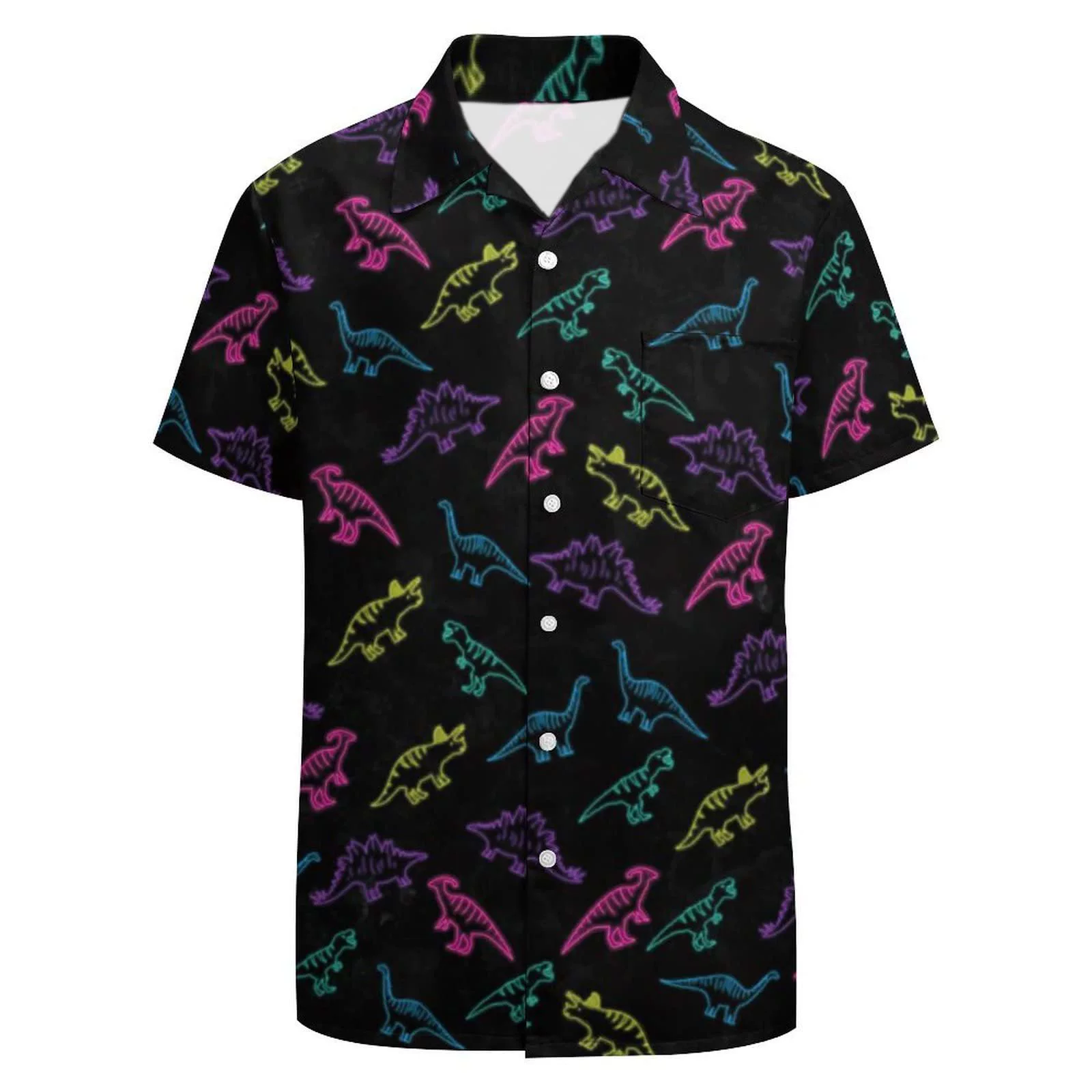  Digital shirt, дизайн динозавр, услуга 3D печати, с коротким рукавом, граффити