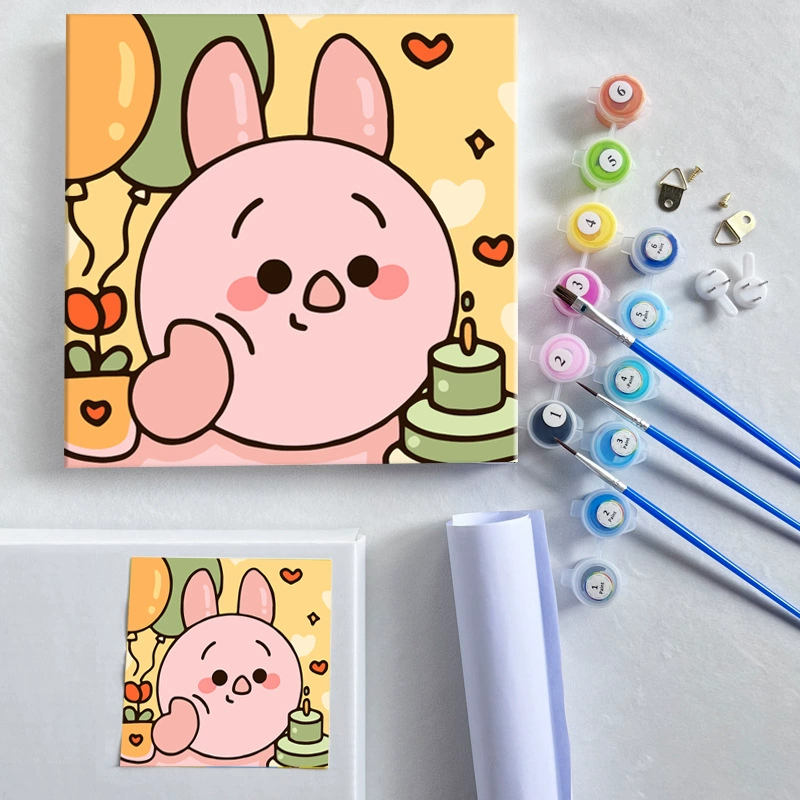 Цифровая масляная живопись 20*20 Детский мультфильм DIY handmade-painted декоративная картина последующего поколения дистрибьютор 제조업체 específicos