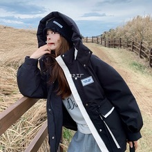 加厚羽绒派克服2024冬季小个子穿搭休闲保暖连帽冲风衣