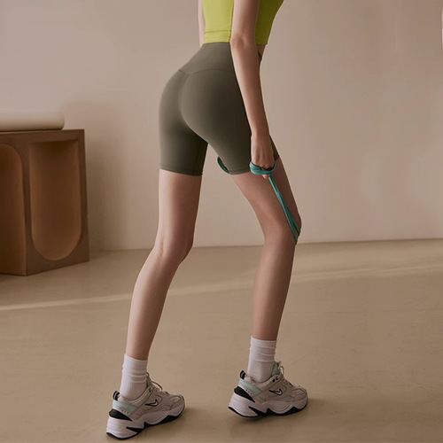 Women's Yoga Shorts Summer Glute High-Waisted Tight Running Fitness Cycling Pants Three-in-One Sports Shorts Quick-Dry Barbie Pants