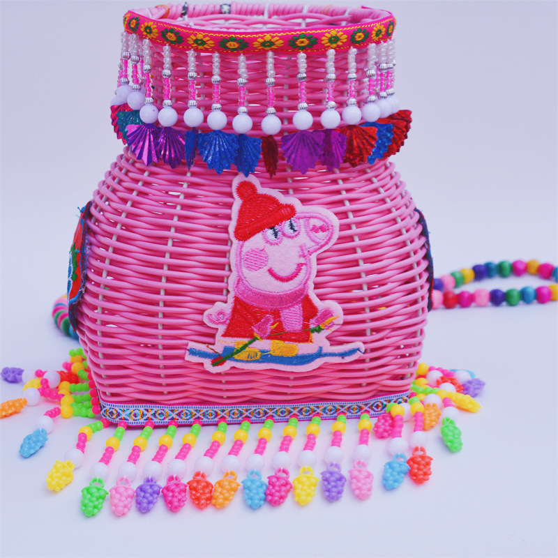 다채로운 등나무 전체 구슬 체인 대형