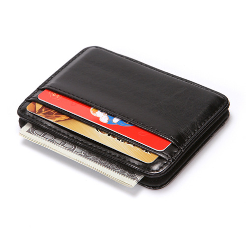 Cross-border hot selling magic wallet men's PU creative wallet fashion wallet bank card bag card holder factory wholesale