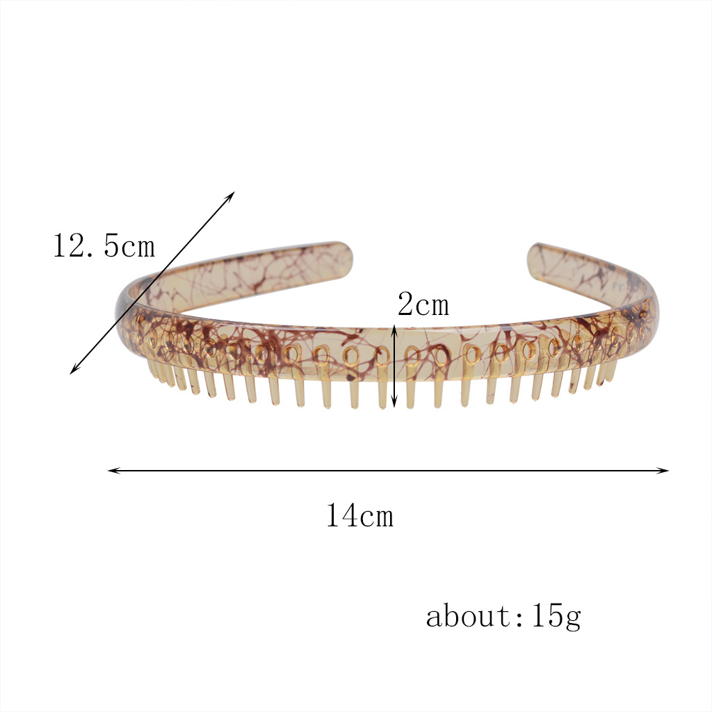 Mode U-form Harz Einbrennlack Haarband 1 Stück display picture 1