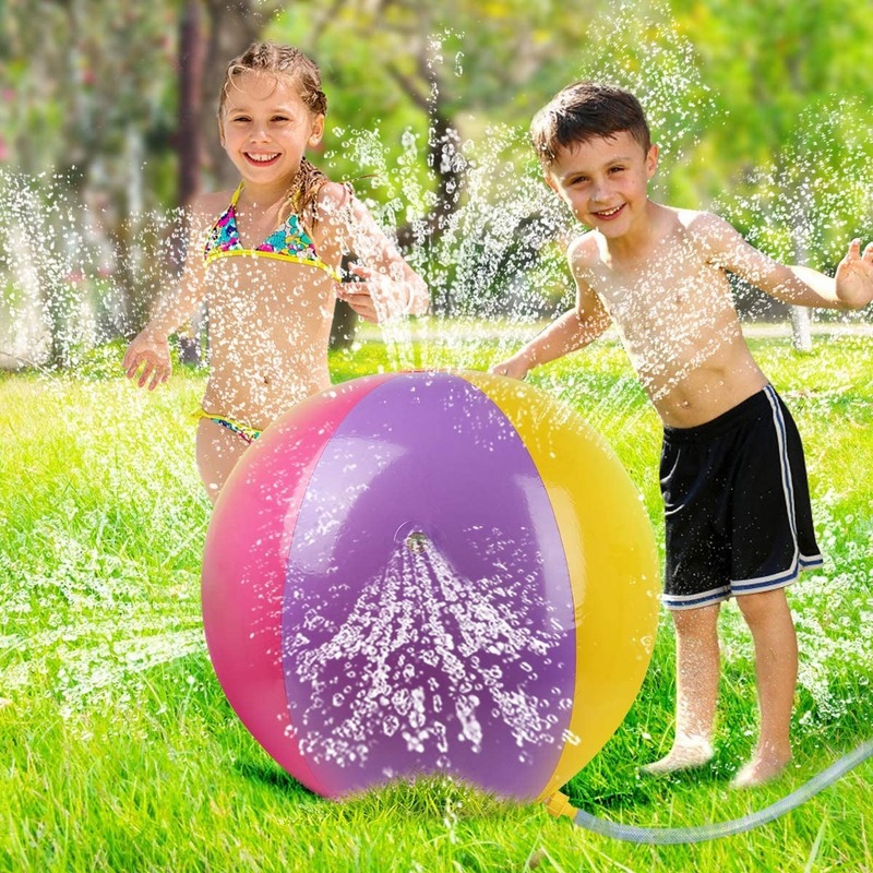 Thickened Pvc Inflatable Water Spray Ball, Outdoor Water Ball, Summer Water Spray Beach Ball, Kidsren's Water Toy Ball