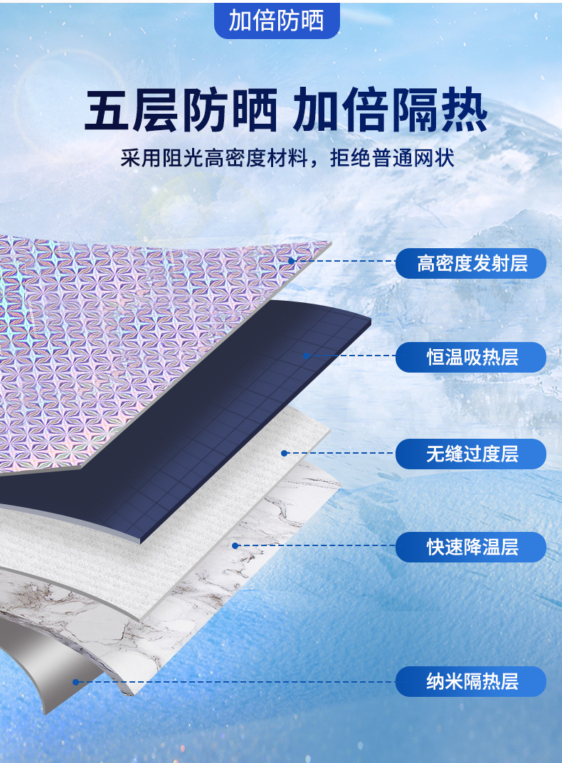 Car sunshade sunscreen heat insulation sunshade front windshield sunshade summer car curtain light blocking artifact