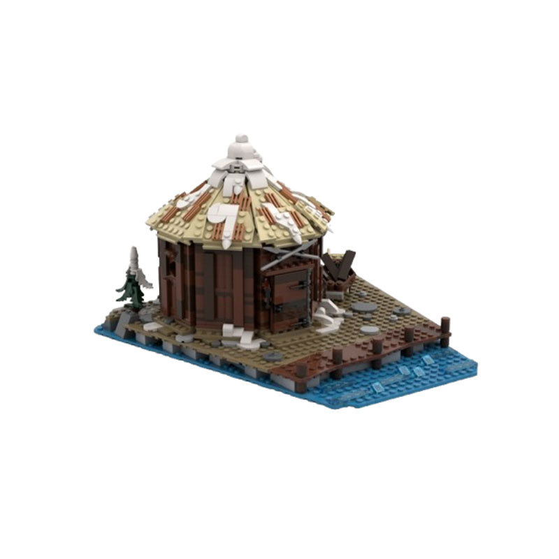 Storage Cabin Building Block Model Diy Modular Assembly Set_voghion.com