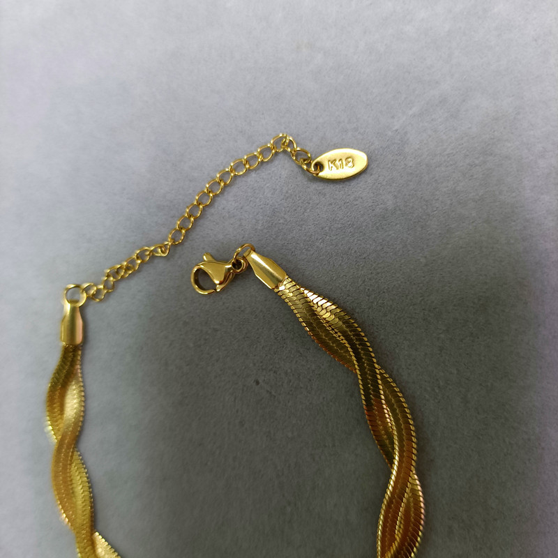 Bracelets Classification 1 Piece Quantity Fashion Geometric Titanium Steel Bracelets Criss Cross Stainless Steel Bracelets 1 Piece