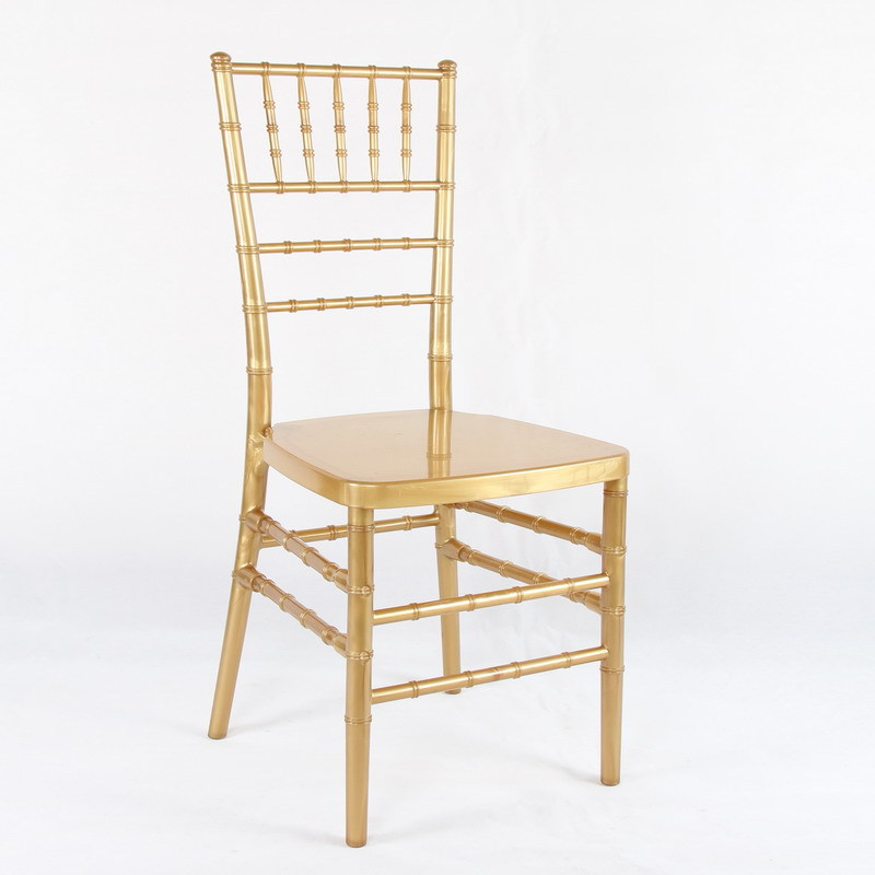 Exportación de desmontaje de oro silla de resina portátil silla de comedor silla de plástico acrílico silla de bambú