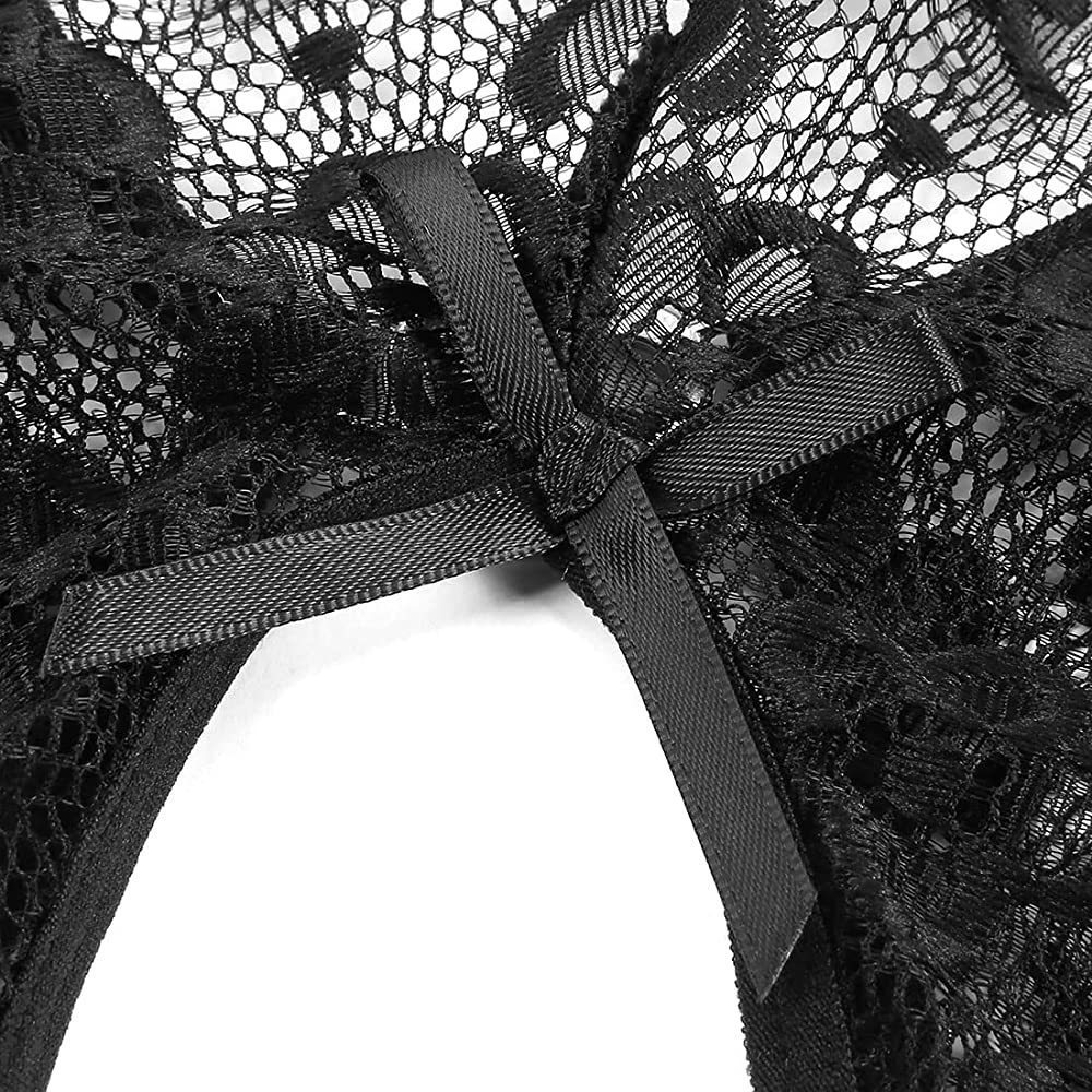 70g Weight Sexy Feel Of Sensation Sleeveless Sleeve Length Sexy Lingerie, Pajamas Lingerie Type Nylon, Lace Fabric Type Jumpsuit Bra Style 1 Set Quantity Strap Neckline Slim Fit Type Solid Color Pattern 3/4 Cup Bra Cup All Seasons Season Women's Gender Women's Solid Color Jumpsuit Sexy Lingerie Pajamas 7
