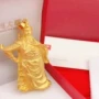 弥勒实心男士沙金吊坠