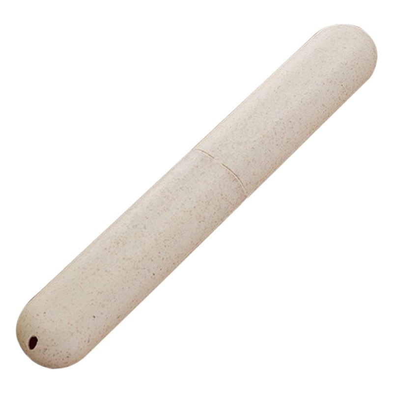 Portátil de viaje caja de cepillo de dientes de lavado caja de almacenamiento de cepillo de dientes de paja de trigo caja de cepillo de dientes de paja de trigo
