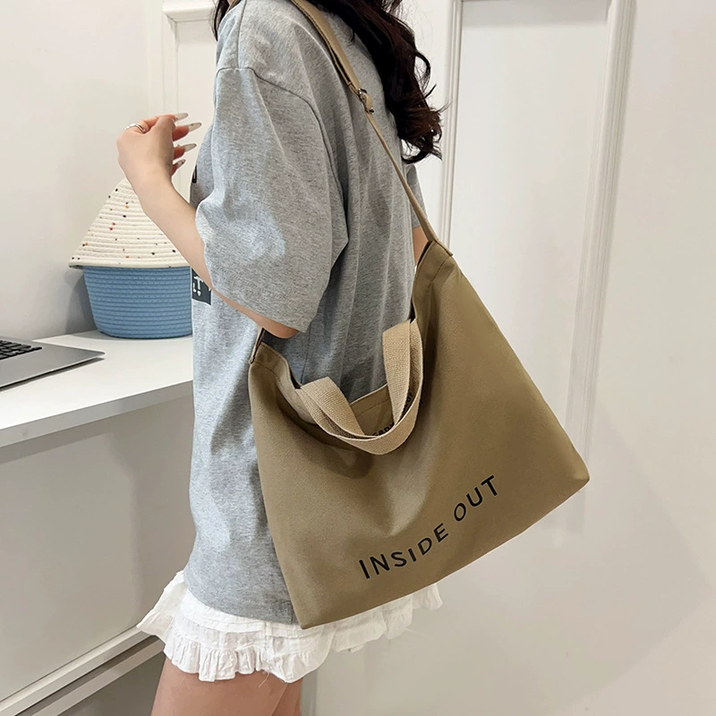 Shopping bag, capacious handheld and one-shoulder tote, 4 color options