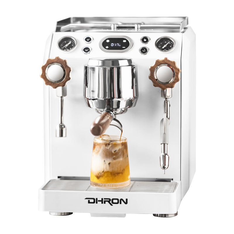 DHRON DISCHANG Maverick 7118A cafetera semiautomática profesional doméstica pequeña tienda comercial de té de leche