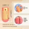 Silk red gold PLA 7.3cm long straight row thorn round head hemispherical rotating head