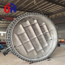 廠家氣動風門 執行器電動調節型通風蝶閥法蘭式 手動渦輪箱翻板閥