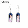 Fashionable earrings stainless steel, accessory, European style, wholesale