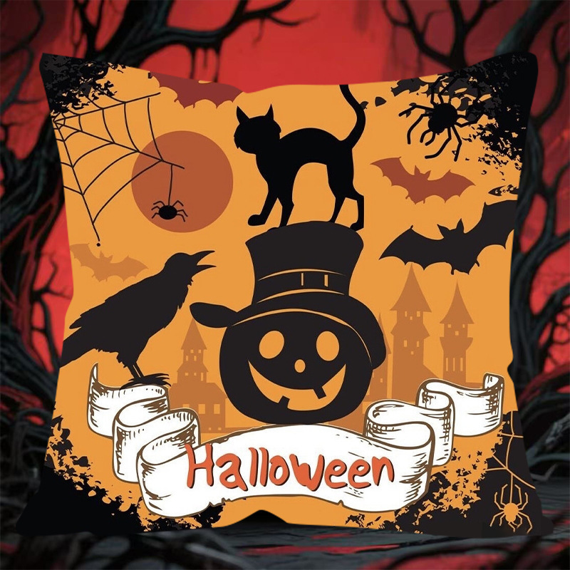 ZS クロスボーダーハロウィン枕オフィスソファ枕カバー家の装飾クッションベッドサイド枕工場直販|undefined