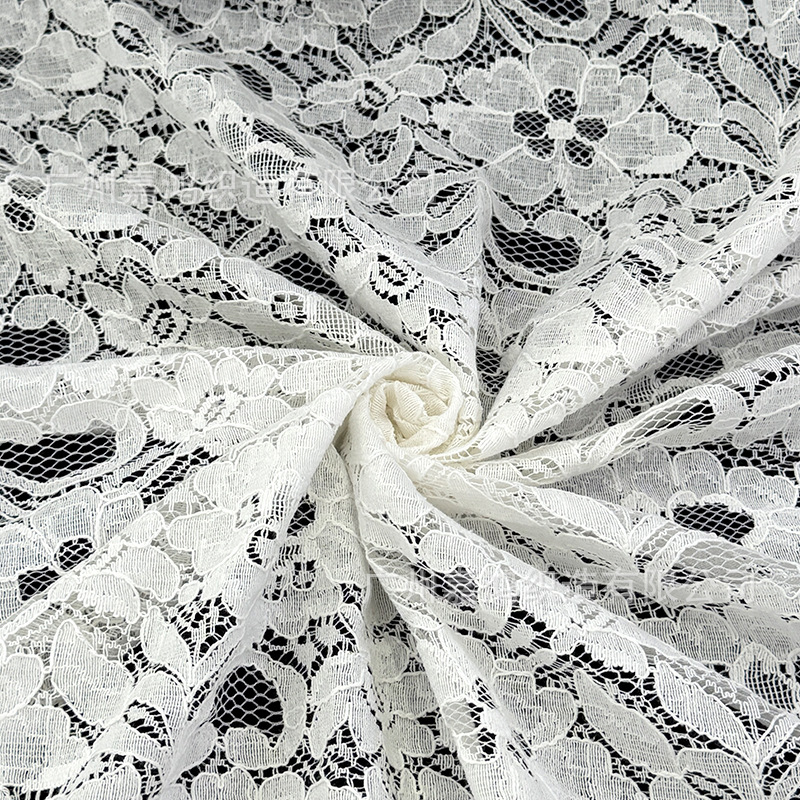 Tejido de encaje suave de algodón de brocado para hacer falda, vestido de color multicolor en stock, fabricante