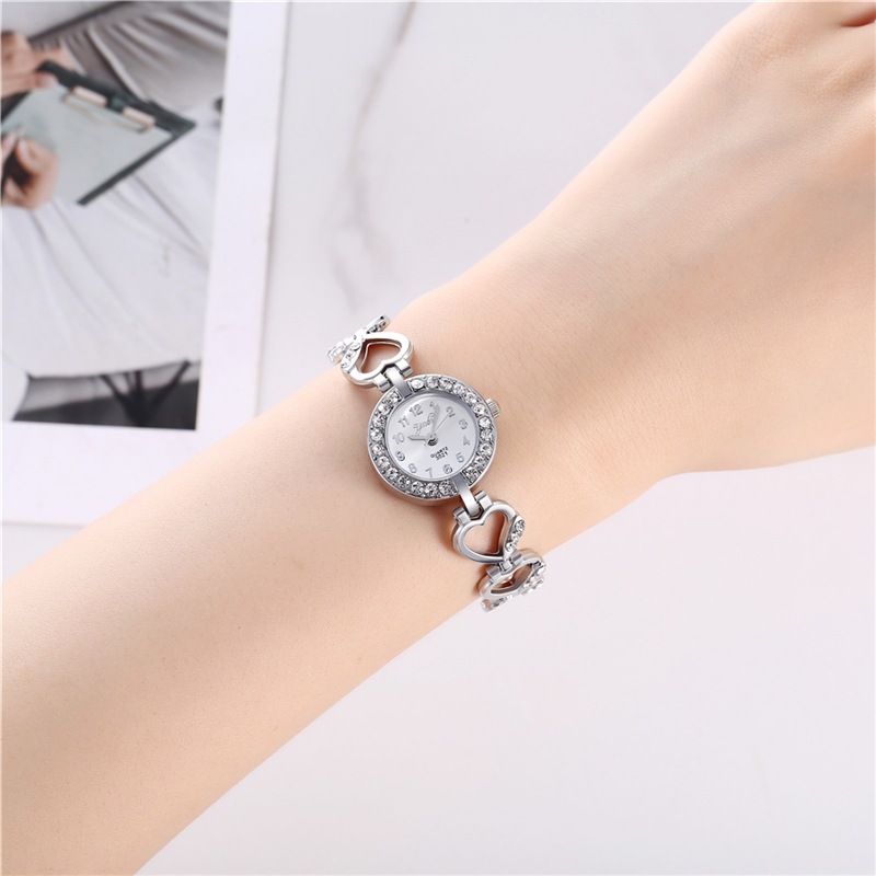 Unisex new style ladies' personalized trend alloy bracelet set fashionable trend temperament diamond inlaid quartz ladies watch_voghion.com