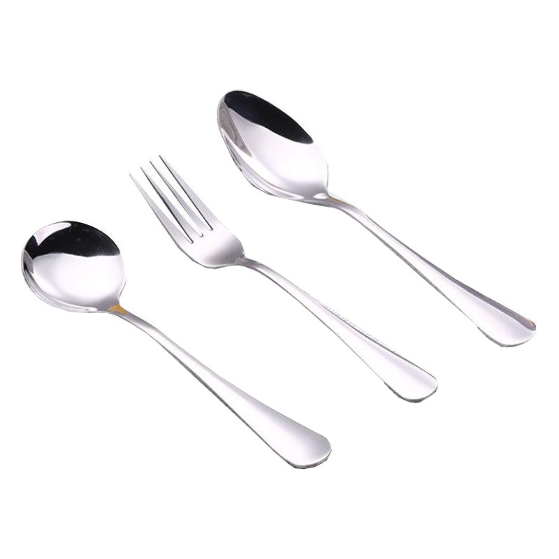 1010 de acero inoxidable vajilla occidental Hotel cuchillo de carne y tenedor occidental postre café cuchara de mezcla cuchara de comer para niños