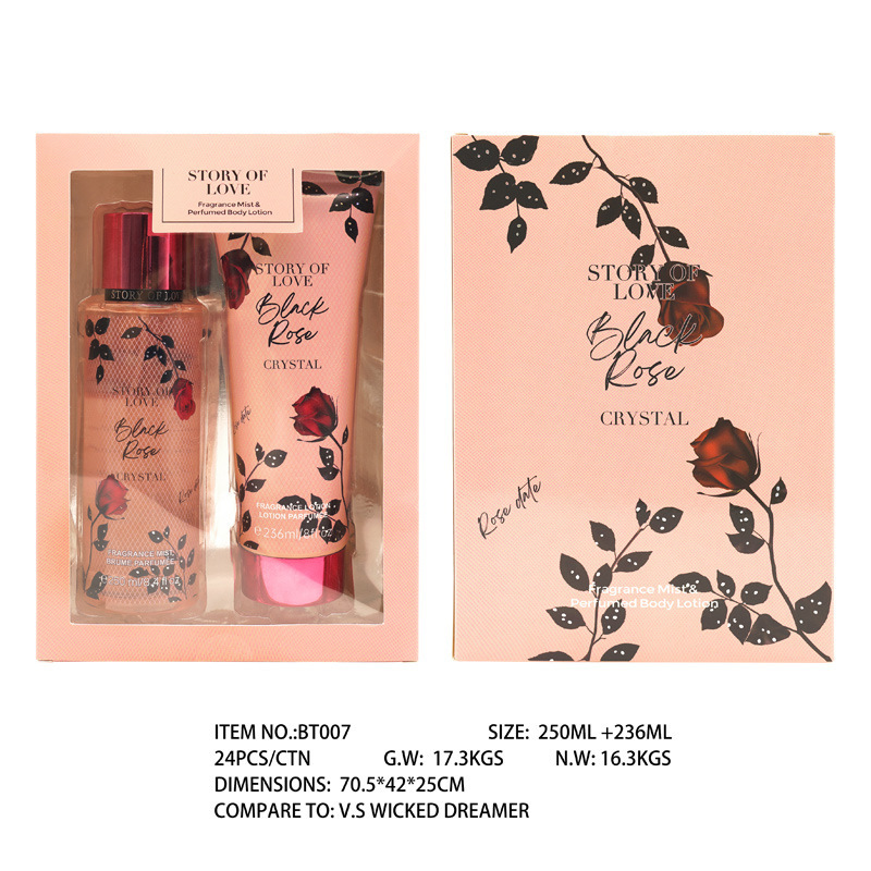 跨境全英文身体喷雾乳液套装香水东南亚香氛礼盒perfume set批发|undefined