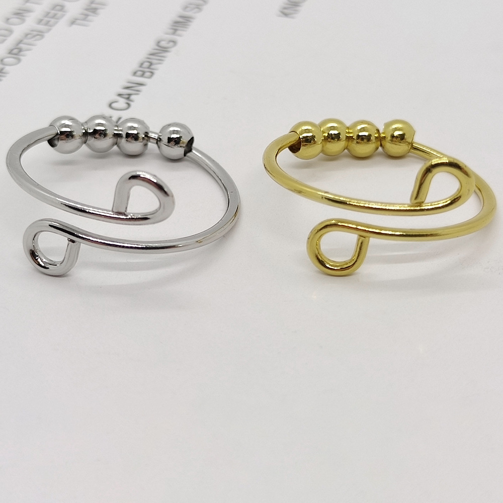 Fashion Round Stainless Steel Copper Rings 1 Piece display picture 1