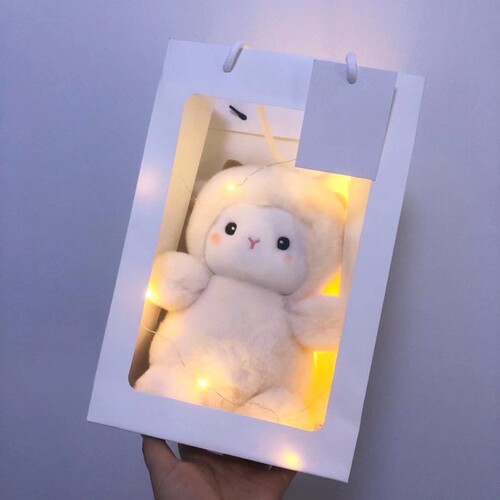 Cute Poke Little Wool Toy Sheep Doll Catching Machine Doll Children's Birthday Gift Wedding Accompanying Gift