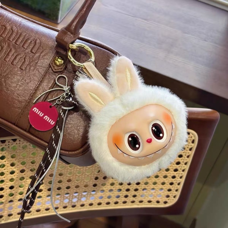 ぬいぐるみラブブバッグペンダントビニール人形人形シールペンダント車のキーホルダー卸売|undefined