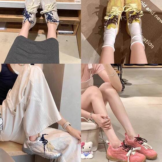 7.5cm in height with women's shoes ballet style father shoes silver sneaker in height with moral training shoes pebble shoes