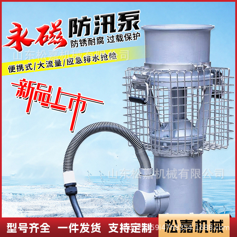 Bomba sumergible portátil de emergencia antiinundación y rescate de emergencia de bombeo eléctrico de gran flujo con frecuencia variable de acero inoxidable