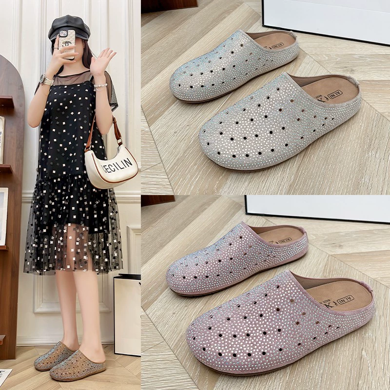 Удобные домашние тапочки для женщин, весенне-летние удобные домашние и уличные хлопковые тапочки на мягкой подошве, нескользящие тапочки на плоской подошве Boken, экспорт