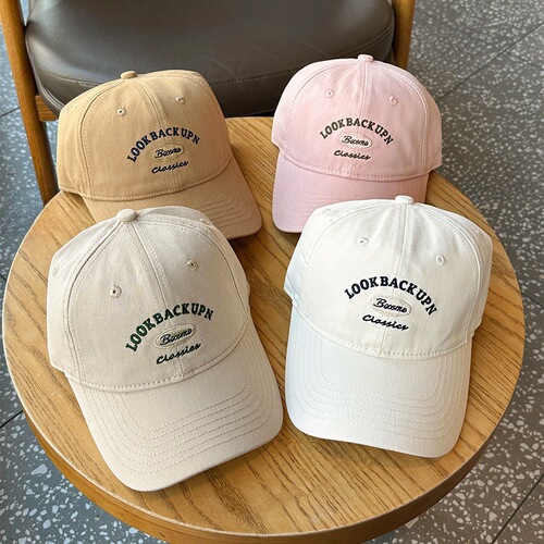 Street Fashion Baseball Cap Pure Cotton High-Quality Brimmed Duckbill Cap Spring and Summer Sunshade Breathable Soft Top Hat for Men and Women