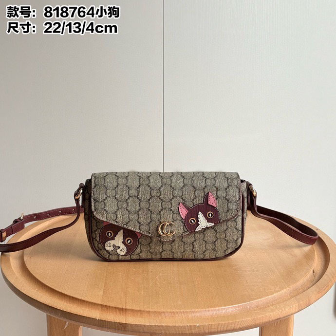 Direct Supply Foreign Trade g Brand New Cat Presbyopic Fashion Versatile Ophidia Double g Crossbody Shoulder Bag Crossbody Bag