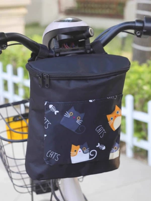 Electric car tail box – bag - cute-cat-small-size-67l-3d-large-capacity-double-zipper-17l