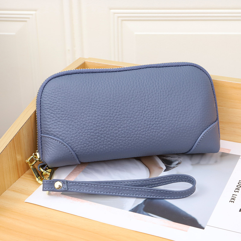 Clutch Bag For Women Large Capacity Genuine Leather Handbag Mobile Phone Coin Purse Female Mother Cowhide Small Bag