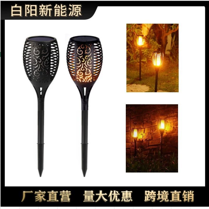Солнечные светильники, светодиодные светильники с эффектом пламени, светильники для двора, уличные светильники для газона, светильники-факелы, солнечные декоративные садовые светильники