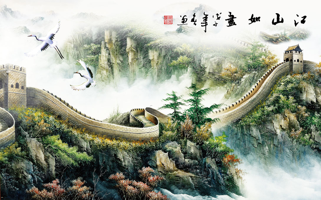 大气江山如画万里